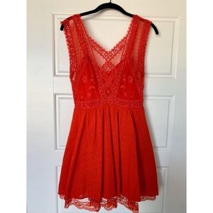 Free People Red Dress